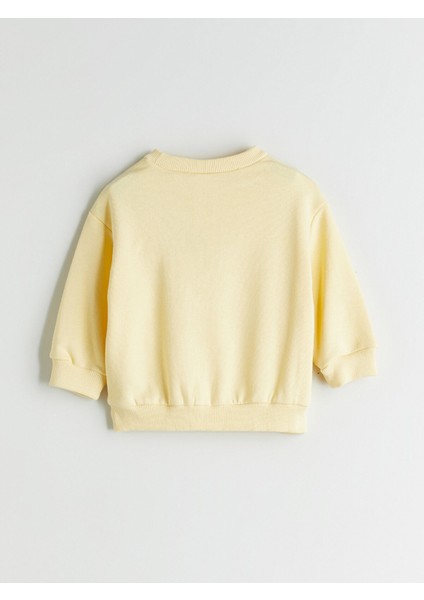 Yeni Sezon Bisiklet Yaka Baskılı Erkek Çocuk Sweatshirt modelleri