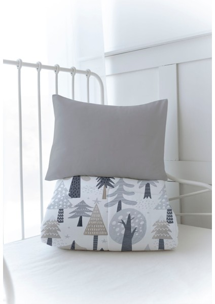Organik Baskılı Bebek (100X150 Cm) Yorgan Seti - Iconic Serisi - Kış Çamları modelleri