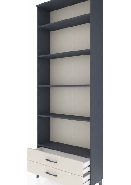 Arges Dolap 5 Raflı 2 Çekmeceli 88X30X243 Antrasit-Aytaşı indirimleri