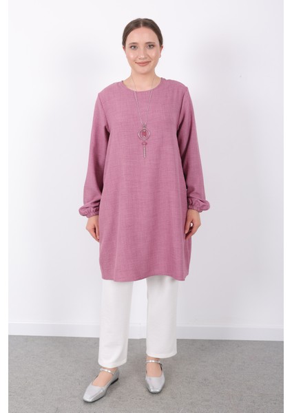 Yazlık Kadın Tunik Günlük Ince Sofia Keten Kolyeli Tunik fiyatları