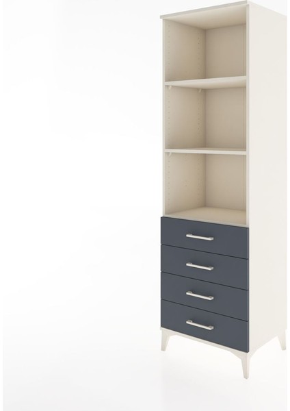 Hyperion Dolap 3 Raflı 4 Çekmeceli 60X44X195 Aytaşı-Antrasit modelleri