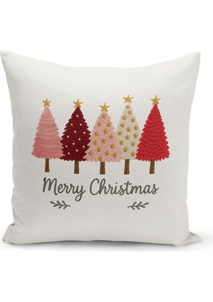 Yılbaşı Serisi Çift Tarafı Dijital Baskılı Kırlent Kılıfı (Christmas Noel Cushion Cover)