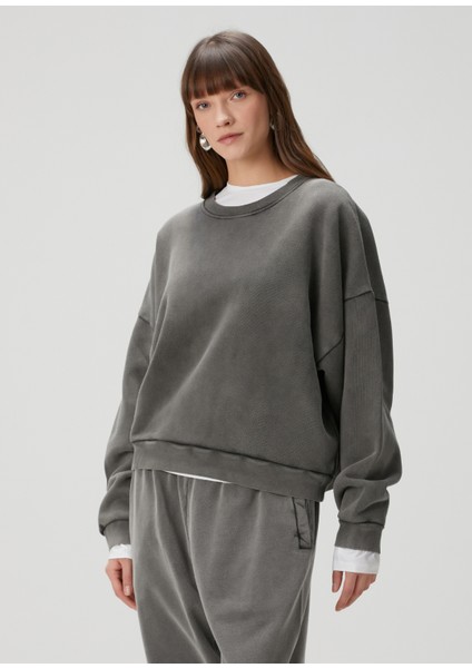 Koyu Gri Sweatshirt modelleri