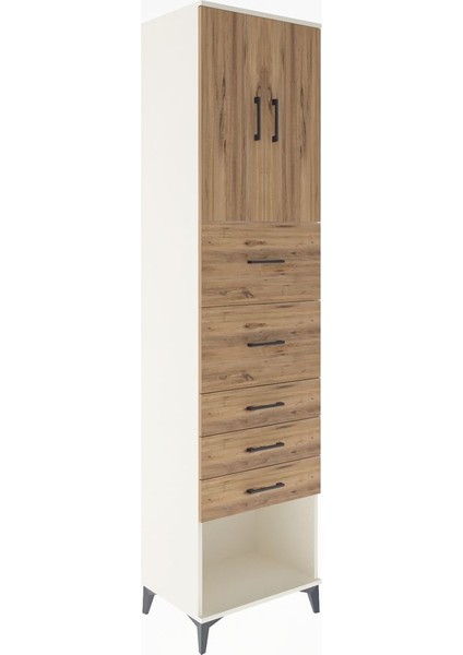 Hyperion Dolap 2 Raflı 5 Çekmeceli 2 Kapaklı 60X44X243 Aytaşı-Çam fiyatları