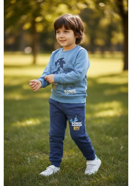 Penye Takım Erkek Çocuk Eşofman Takımı 2 Iplik Şardonsuz Kumaş