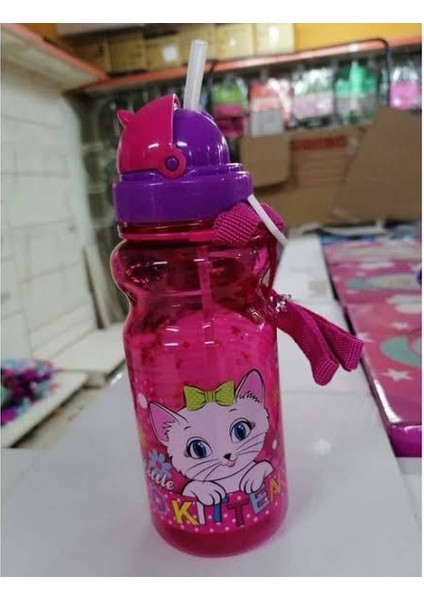 Sweet Time Şefaf Kedi Figürlü Suluk