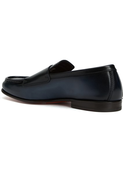 Lacivert Erkek Deri Loafer modelleri