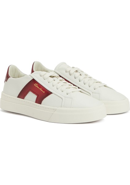 Kırmızı Beyaz Erkek Deri Sneaker fiyatları