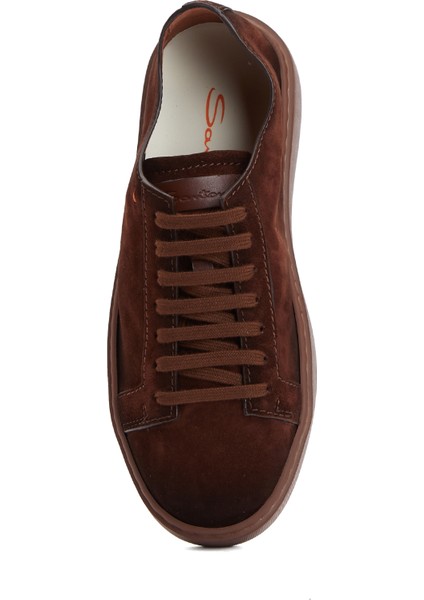 Clean Icon Kahverengi Erkek Deri Sneaker fırsatları