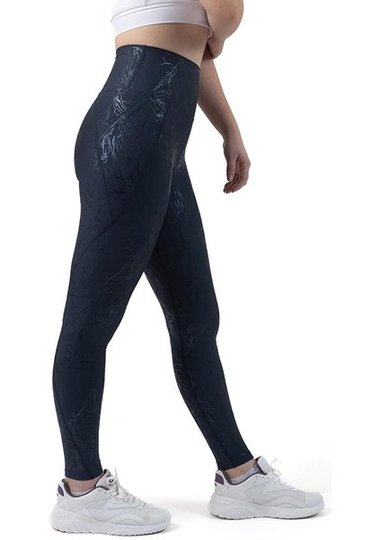 Glitter Yüksek Bel Cepli Spor Tayt modelleri