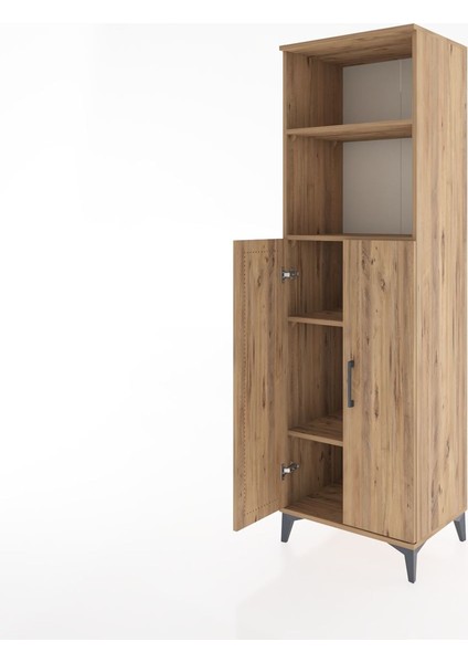 Hyperion Dolap 4 Raflı 2 Kapaklı 60X44X195 Çam-Çam fırsatları