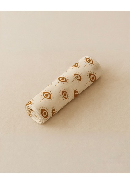 Melek Gözü Müslin Bebek Battaniyesi - %100 Pamuk