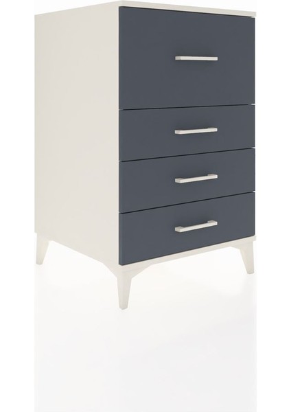 Kronos Komodin 4 Çekmeceli 60X59X96 Aytaşı-Antrasit fiyatları