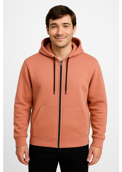 Erkek Fermuarlı Kapüşonlu SWEATSHIRT-W590 fiyatları