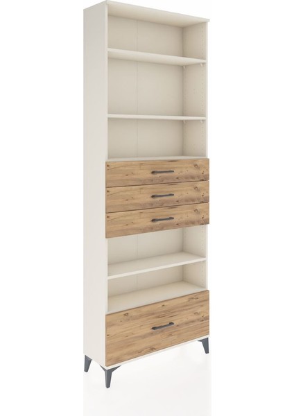 Arges Dolap 5 Raflı 4 Çekmeceli 88X30X243 Aytaşı-Çam fiyatları