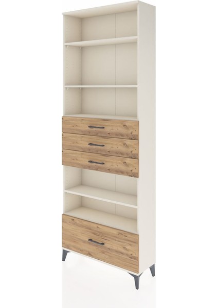 Arges Dolap 5 Raflı 4 Çekmeceli 88X30X243 Aytaşı-Çam modelleri