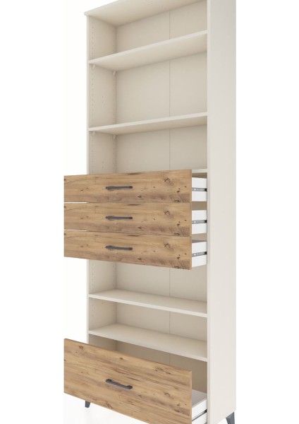 Arges Dolap 5 Raflı 4 Çekmeceli 88X30X243 Aytaşı-Çam indirimleri