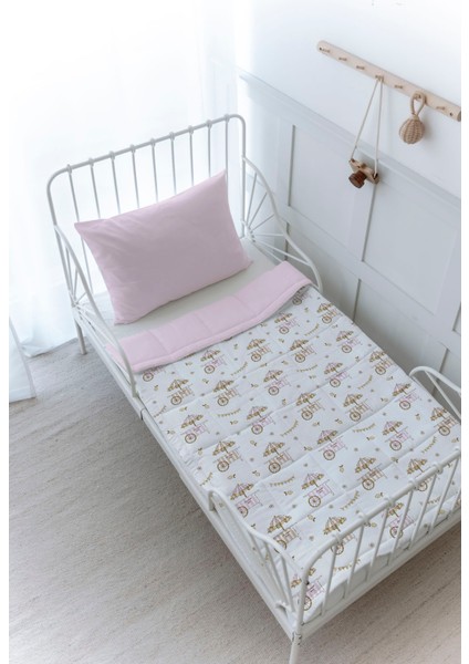 Organik Baskılı Bebek (100X150 Cm) Yorgan Seti - Iconic Serisi - Fresh Lemon