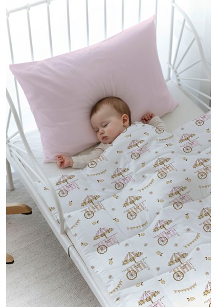 Organik Baskılı Bebek (100X150 Cm) Yorgan Seti - Iconic Serisi - Fresh Lemon fiyatları