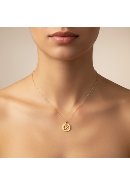 14 Ayar Altın Kolye Ucu B&k GM10328 1 gr