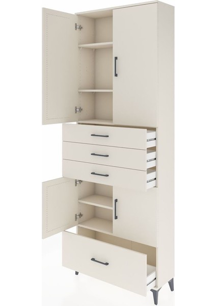 Arges Dolap 5 Raflı 4 Çekmeceli 4 Kapaklı 88X30X243 Aytaşı-Aytaşı fırsatları