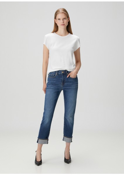 Relaxed Skinny Slim Mavi Jean Pantolon