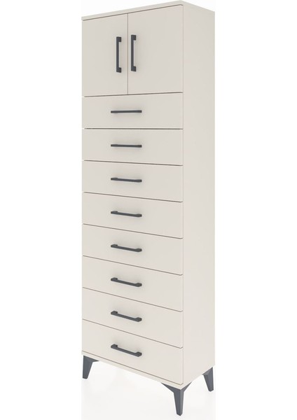 Arges Dolap 2 Raflı 8 Çekmeceli 2 Kapaklı 60X30X182 Aytaşı-Aytaşı modelleri