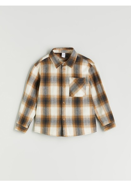 Yeni Sezon Ekose Erkek Çocuk Oduncu Gömlek