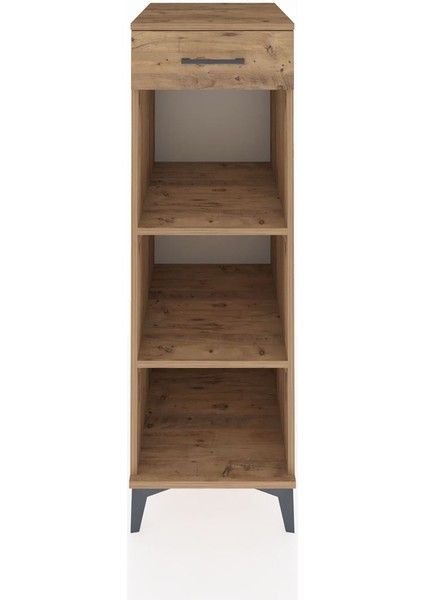 Kronos Dolap 2 Raflı Tek Çekmeceli 44X59X134 Çam-Çam