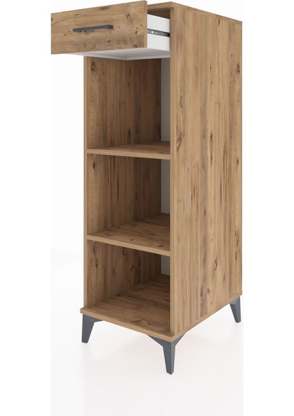 Kronos Dolap 2 Raflı Tek Çekmeceli 44X59X134 Çam-Çam fırsatları