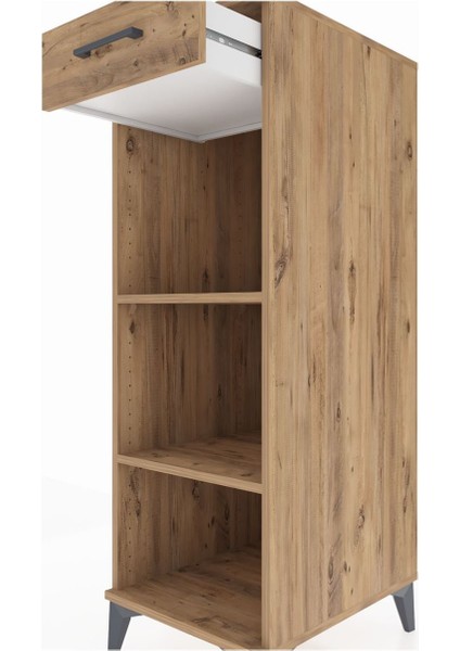 Kronos Dolap 2 Raflı Tek Çekmeceli 44X59X134 Çam-Çam indirimleri