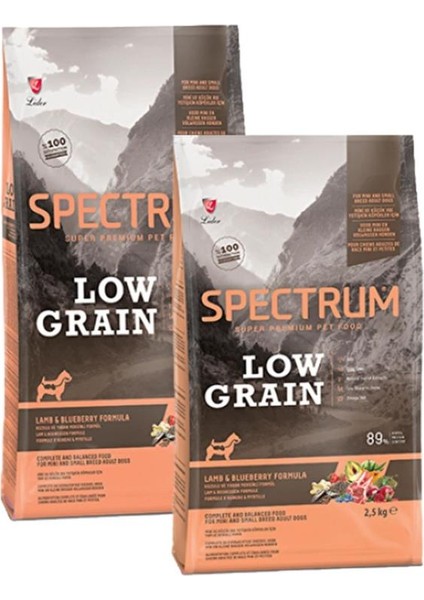 Spectrum Düşük Tahıllı Kuzulu ve Yaban Mersinli Küçük Irk Yetişkin Köpek Maması 2.5 kg - SPL-002 - Petshopundan