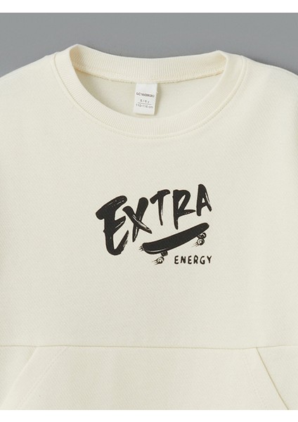 Yeni Sezon Bisiklet Yaka Baskılı Erkek Çocuk Sweatshirt indirimleri