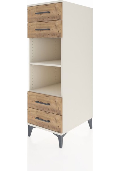 Kronos Dolap 2 Raflı 4 Çekmeceli 44X59X134 Aytaşı-Çam modelleri