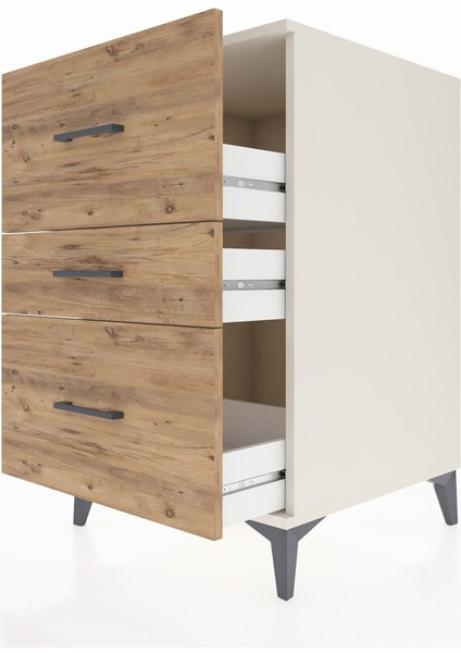 Kronos Komodin 3 Çekmeceli 60X59X96 Aytaşı-Çam indirimleri