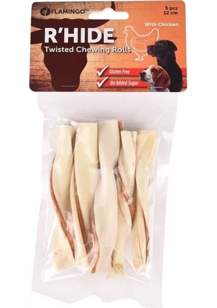 Rhide Twisted Tavuklu Burgu Çubuk Köpek Ödül Maması 12 cm 70 gr - Petshopundan