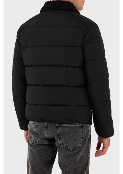 Shearling Logolu Regular Fit Ceket Yaka Fermuarlı Mont M5BL79W2292 Erkek Mont M5BL79 W2292 Jblk fiyatları