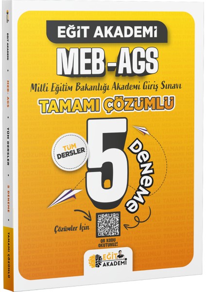 Meb-Ags Tamamı Çözümlü 5 Deneme