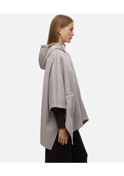 Kumaş Mix Kapüşonlu Panço IW6250079001005 fiyatları