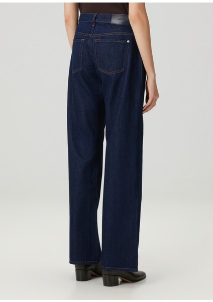 Low Straight Lacivert Jean Pantolon fırsatları