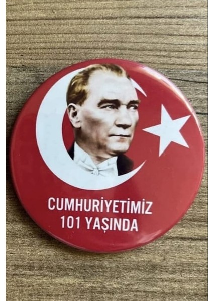 Atatürk Temalı Cumhuriyet Rozeti | 29 Ekim Rozetleri | 23 Nisan | Bayraklı Rozet| Metal Rozet modelleri