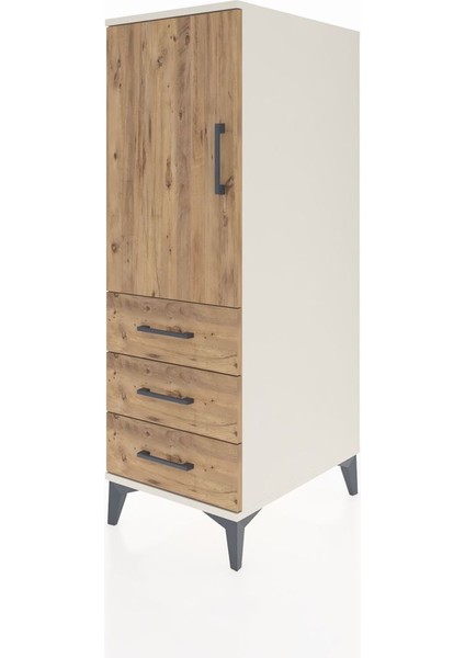 Kronos Dolap 2 Raflı 3 Çekmeceli Tek Kapaklı 44X59X134 Aytaşı-Çam modelleri