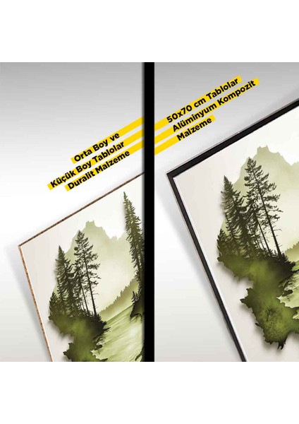 “doğanın Kalbi 3 – Modern Minimalist Sanat Tablosu” modelleri