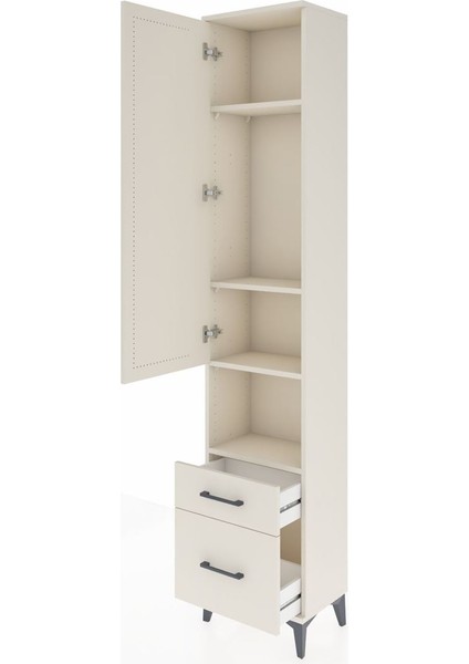 Arges Dolap 4 Raflı 2 Çekmeceli Tek Kapaklı 44X30X221 Aytaşı-Aytaşı fırsatları