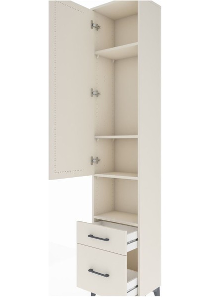 Arges Dolap 4 Raflı 2 Çekmeceli Tek Kapaklı 44X30X221 Aytaşı-Aytaşı indirimleri