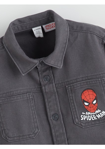 Yeni Sezon Spider-Man Baskılı Erkek Çocuk Gömlek modelleri