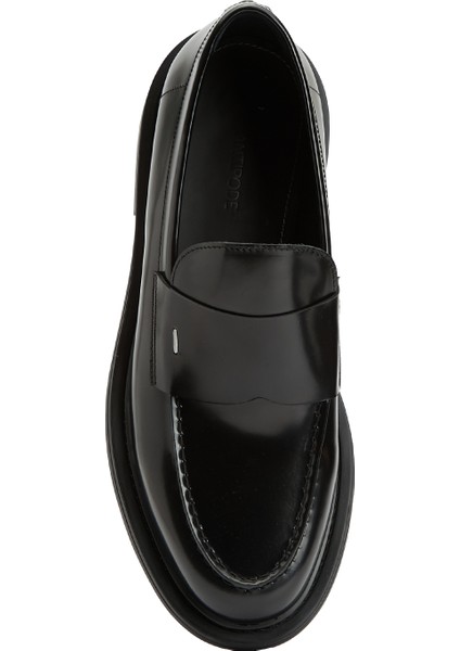 Jacob Siyah Erkek Deri Loafer fırsatları