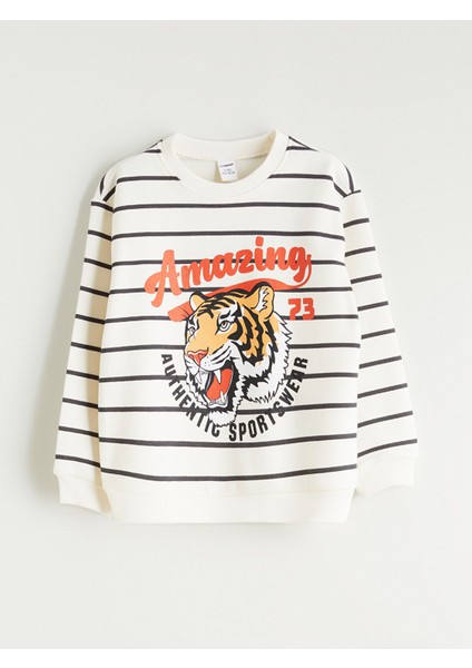 Yeni Sezon Bisiklet Yaka Erkek Bebek Sweatshirt