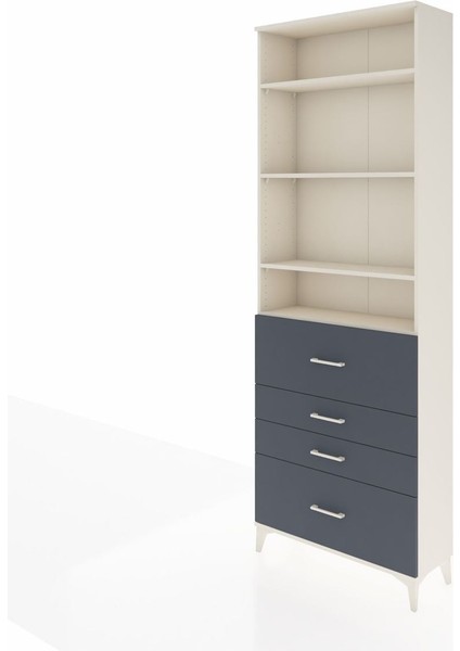 Arges Dolap 4 Raflı 4 Çekmeceli 88X30X243 Aytaşı-Antrasit modelleri