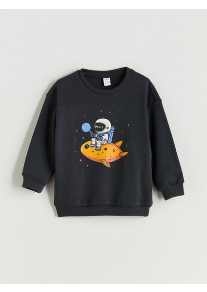 Yeni Sezon Bisiklet Yaka Erkek Çocuk Sweatshirt